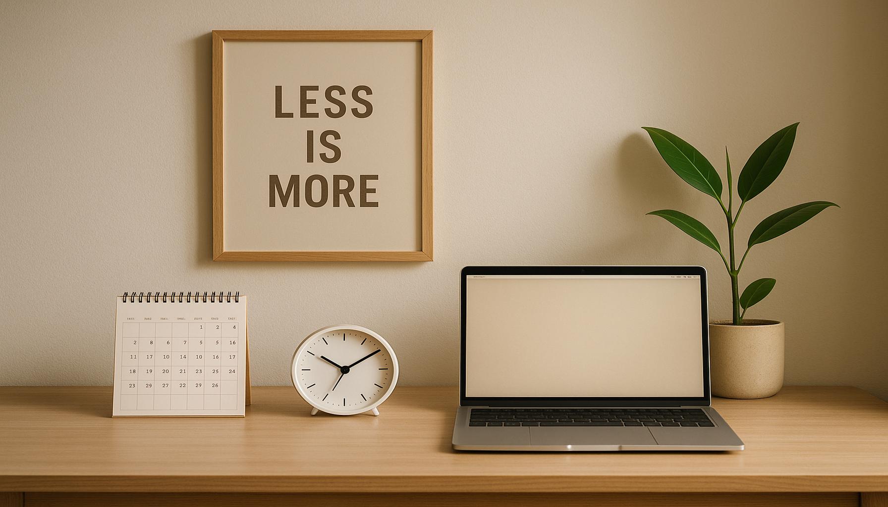 How Minimalism Increases Efficiency in Time Management